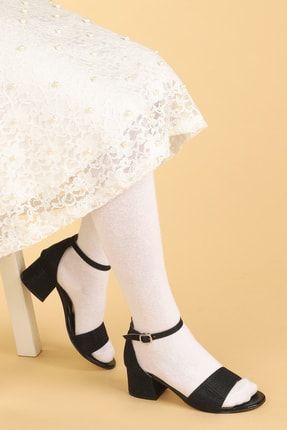Kız Çocuk Siyah Günlük 3 cm Topuk Sandalet Ayakkabı A20YSANKIK000011