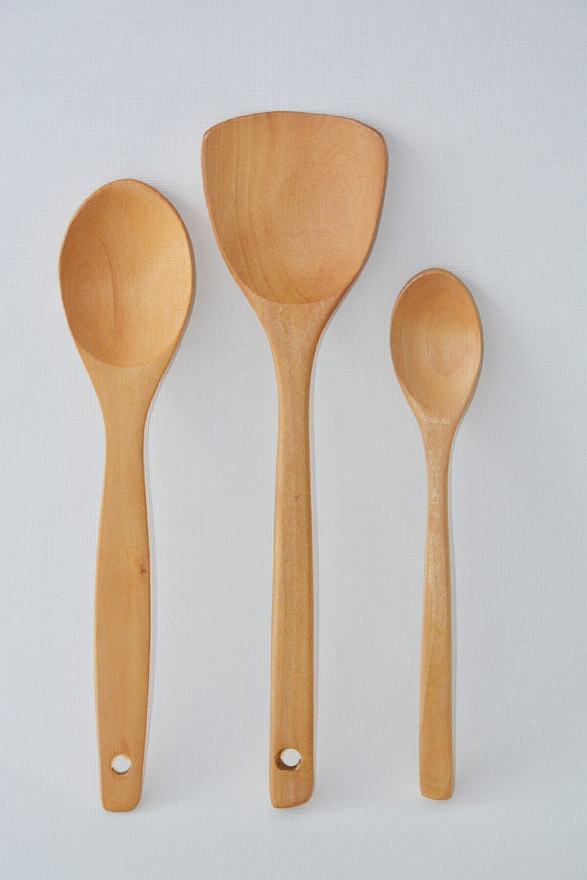 Wooden Spoon 3-Piece Wooden Spoon Spatula