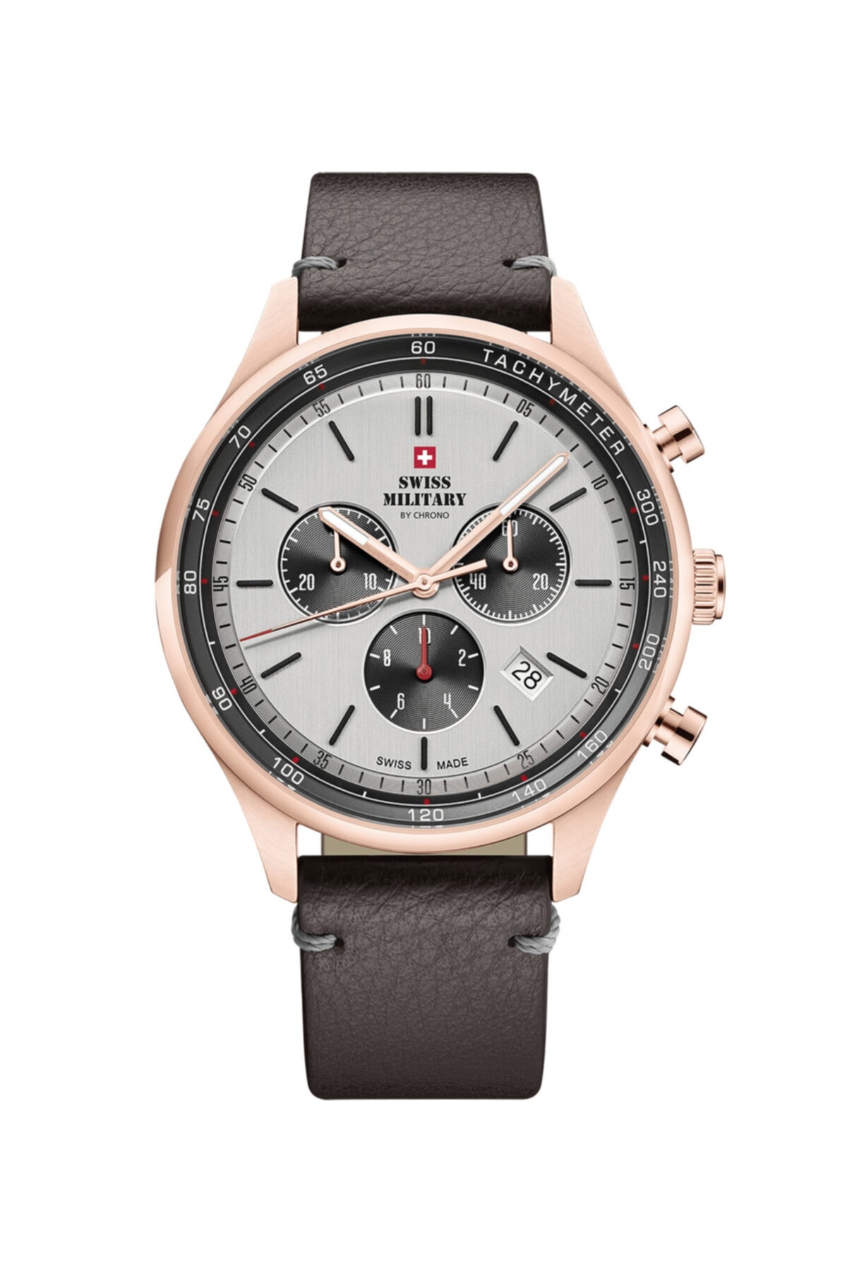 【定価5.2万✨】Deuxieme Classe BLACK Military Swiss Military By Chrono Swıss Mılıtary By Chrono Sm34081.09 Deri