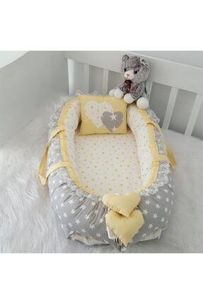 Nest Minik Sarı Yıldızlı Jaju-babynest Anne Yanı Bebek Yatağı TYC00243173935