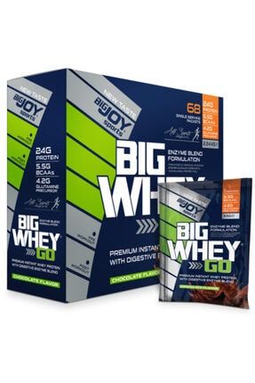Big Whey Go Whey Protein Tozu Tekli Sachet Çikolata Aroma 68 Servis 2240g BIGJOY SPORTS-411