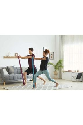 Pilates Bandı - Fitness Bandı - Yoga Bandı - 8 Kademeli - Tutacaklı - Kolay Seviye KADC000004142