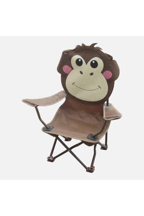 Maymun Desenli Katlanır Çocuk Kamp Sandalyesi NK61246458