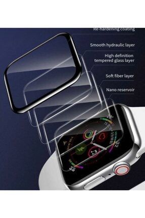 Woowcover Apple Watch 38 Mm Uyumlu 5d Tam Kapatan Polymer Esnek Nano Cam ry-2008