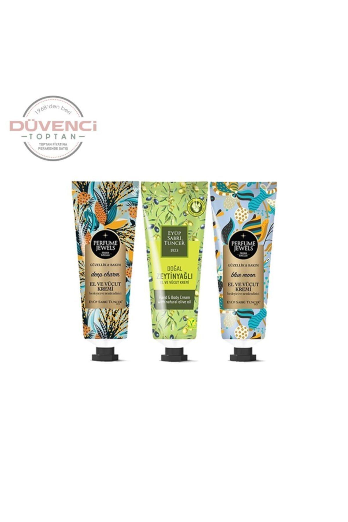 عطر جواهرات دیپ چارم، ماه آبی، کرم دست روغن زیتون 50 میلی لیتری Eyüp Sabri Tuncer