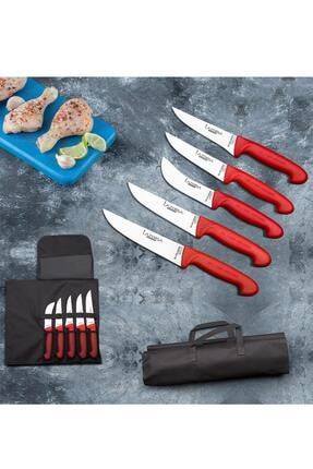 Mutfak Bıçak Seti Et Ekmek Kıyma Sebze Bıçağı - Çantalı Silver Serisi mutfak457
