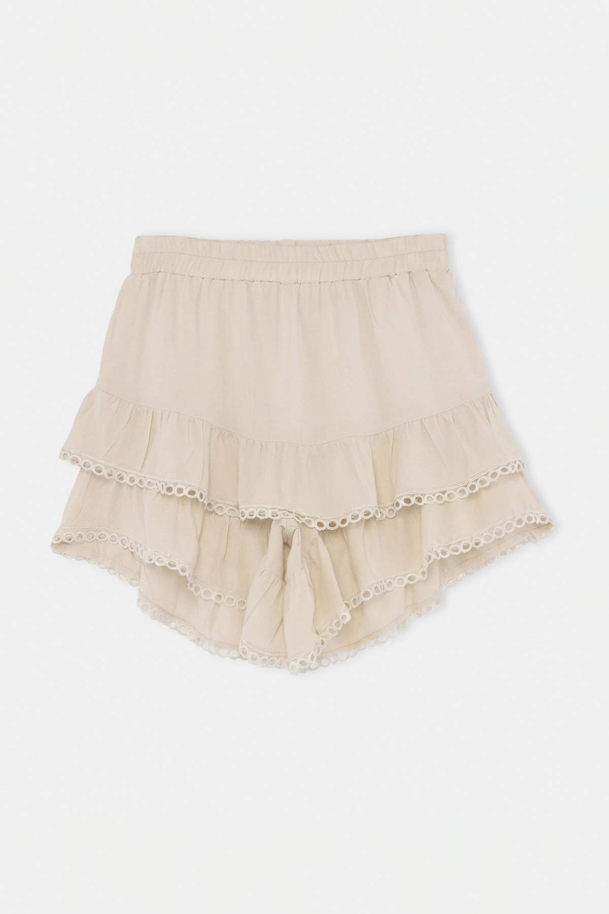 Trendyolmilla Taş Etekucu Brodeli Mini İçi Şortlu Etek TWOSS26ET00275