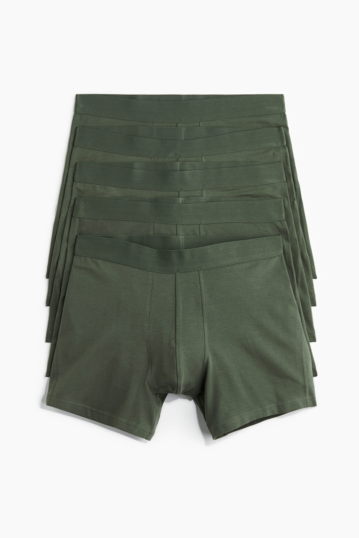 بسته 5 عددی شورت بوکسور لگ معمولی Lycra® اچ اند ام باکسر H&M