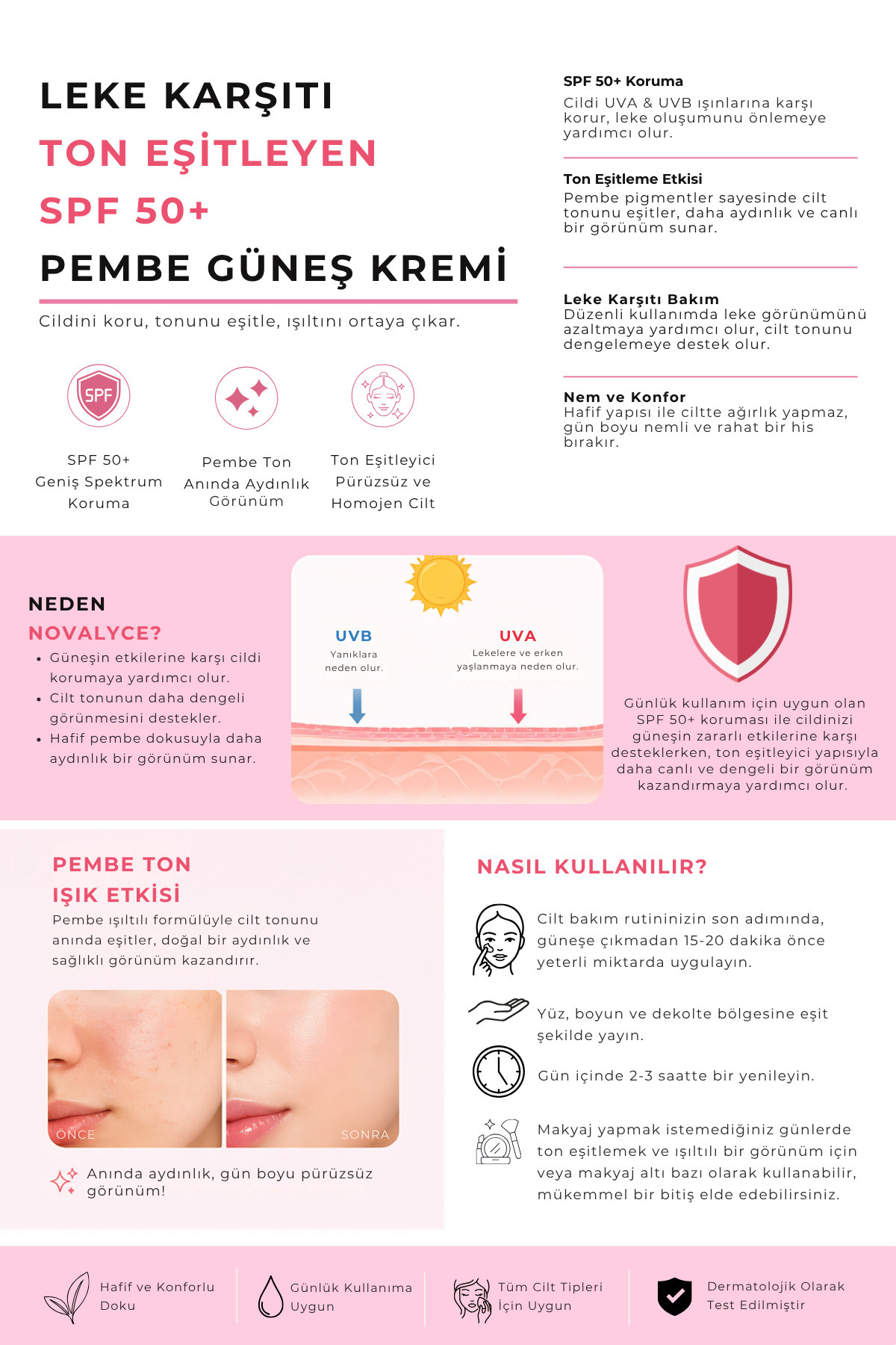 Günlük Bakım Seti | SPF 50+ Tone Up Güneş Kremi + Su Bazlı Nemlendirici — HydrogelSunscreenSet — تصویر 5 از 6
