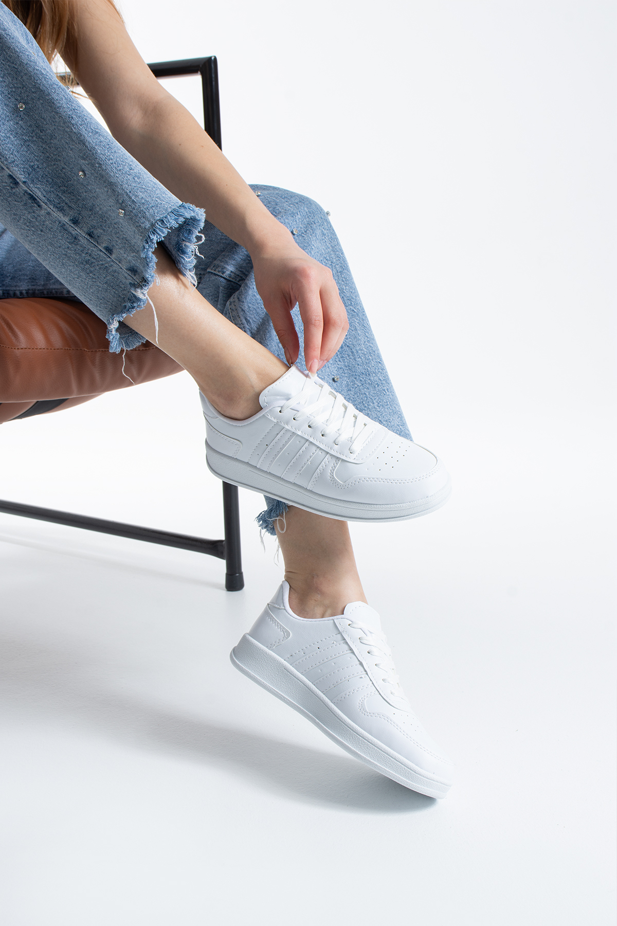 eformoda by emre yılmaz Beyaz Unisex Sneaker JH176 görsel 2