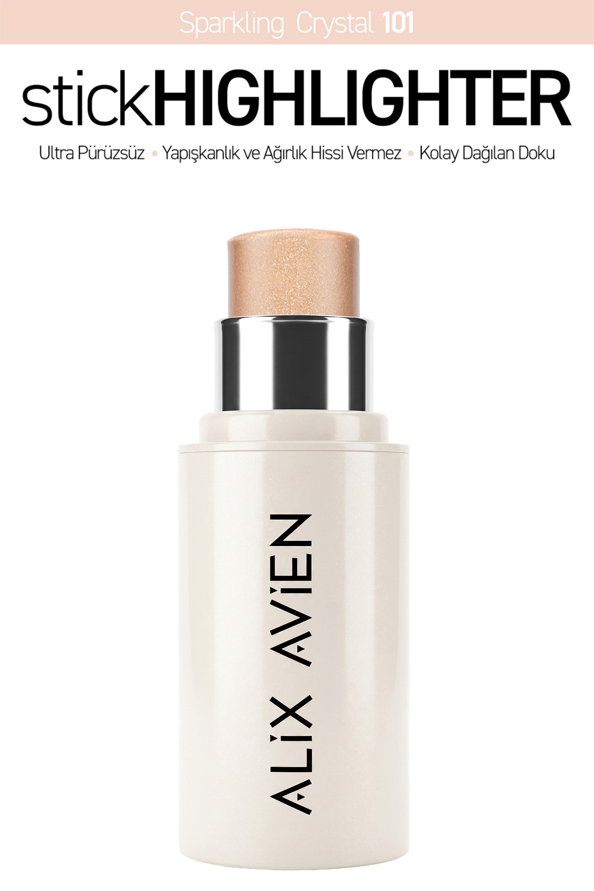 Alix Avien Parlak Işıltılı Nemlendirici Krem Stick Aydınlatıcı - Stick Highlighter 101 Sparkling Crystal - Fiyatı, Yorumları