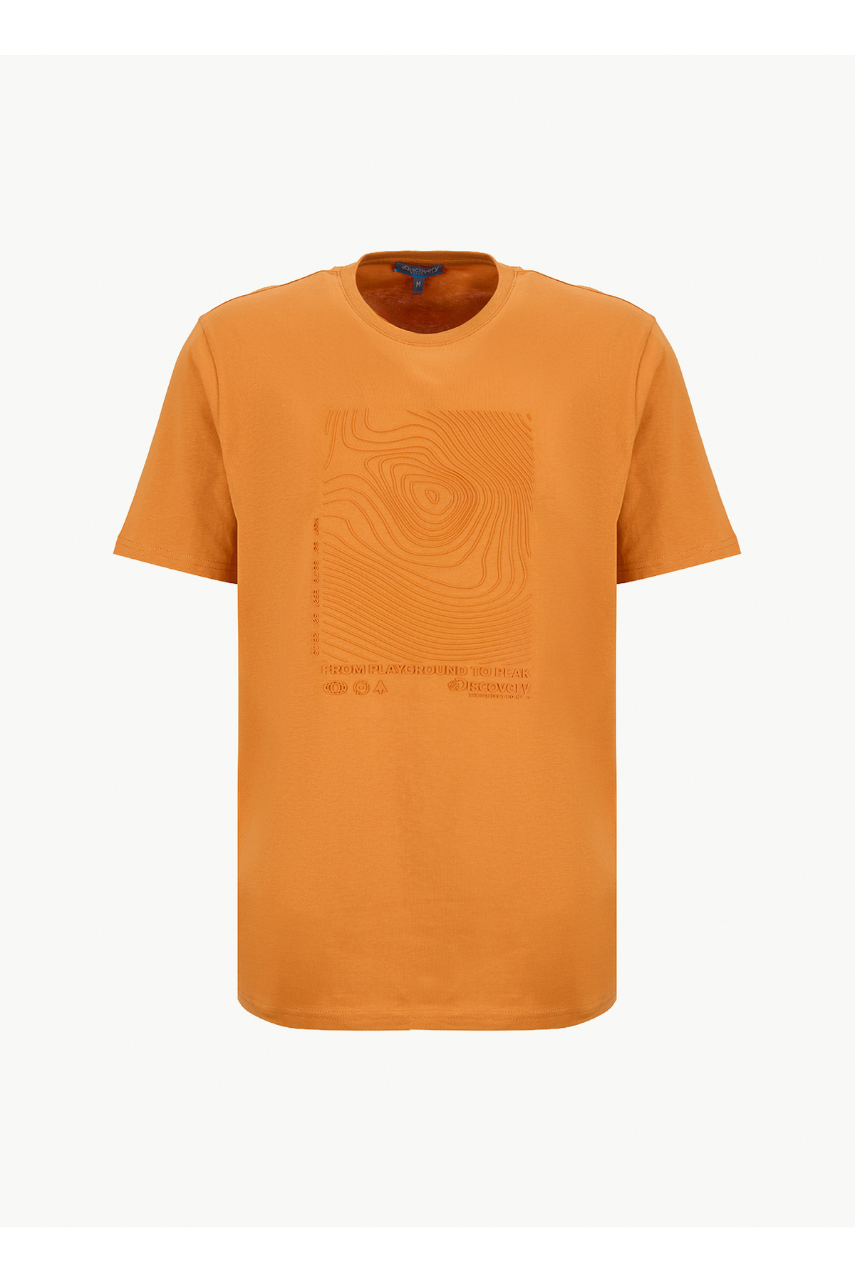 Discovery Expedition Turuncu Erkek Bisiklet Yaka Relaxed Fit T-Shirt D6SM-TST3759 görsel 6