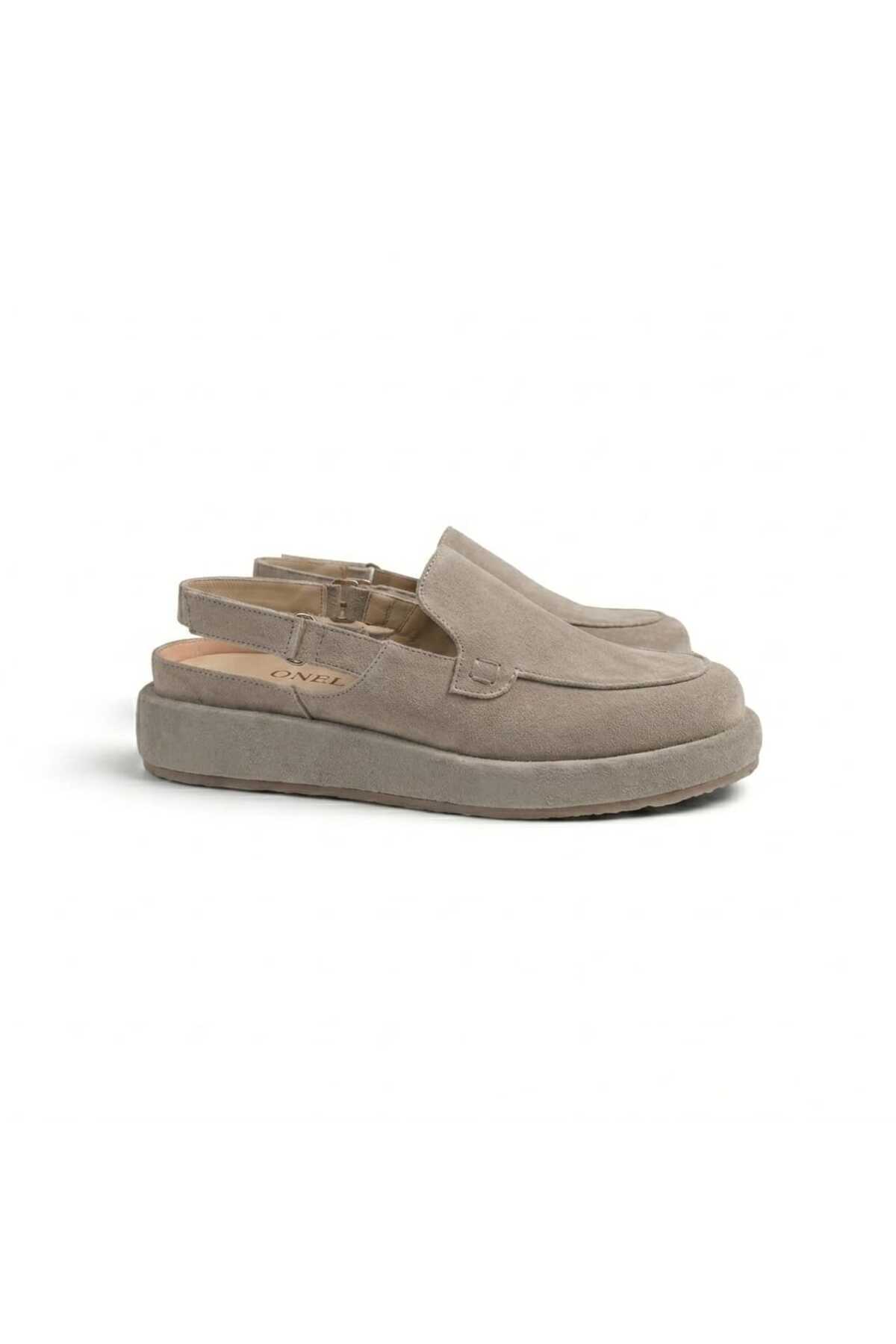 Oneka Shoes Kadın Günlük Sandalet Vizon süet sarma 260628STK1706 görsel 2