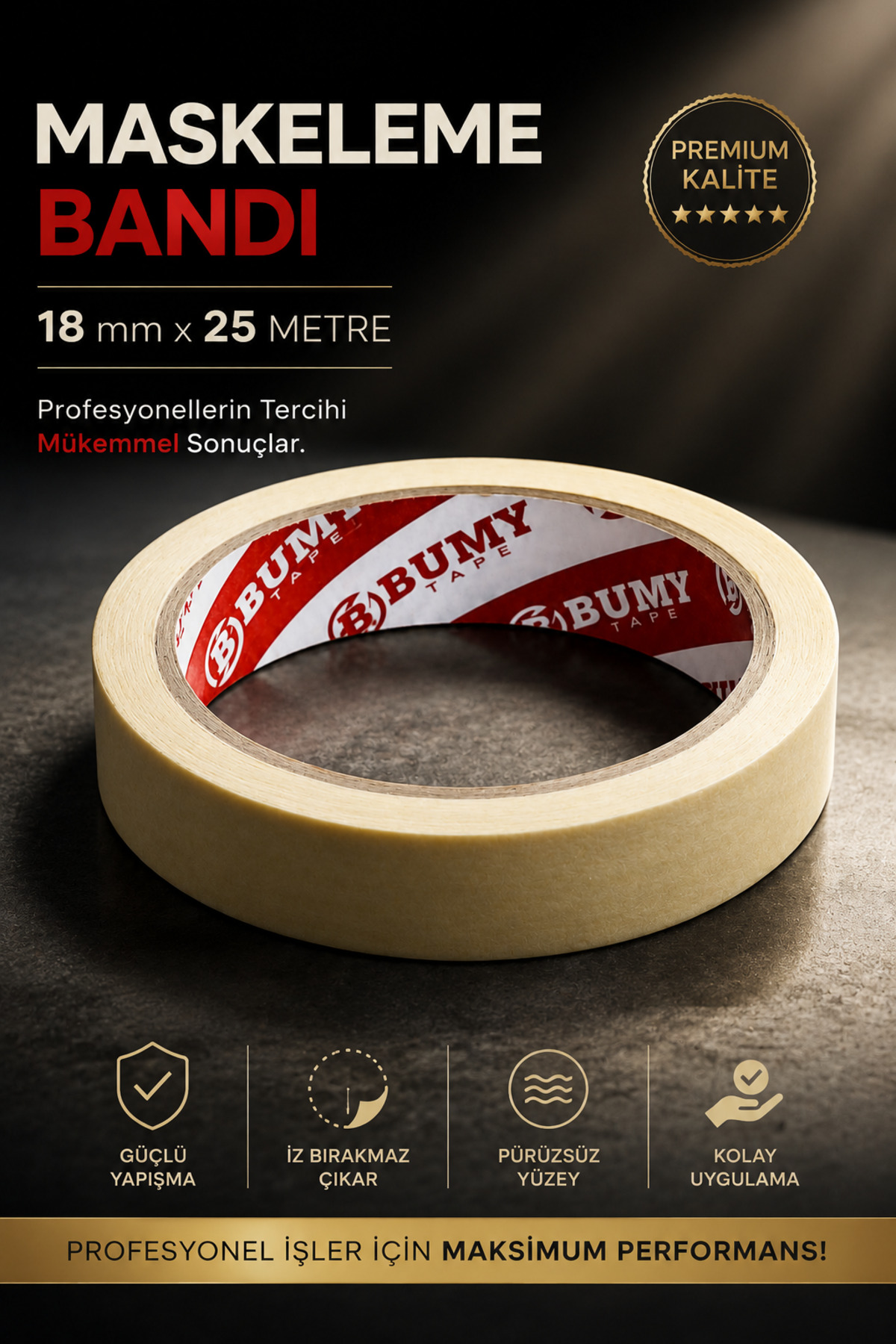 Masking Paint Tape 18 mm x 25 METERS Trace Free Decorative Paper Tape Tapes