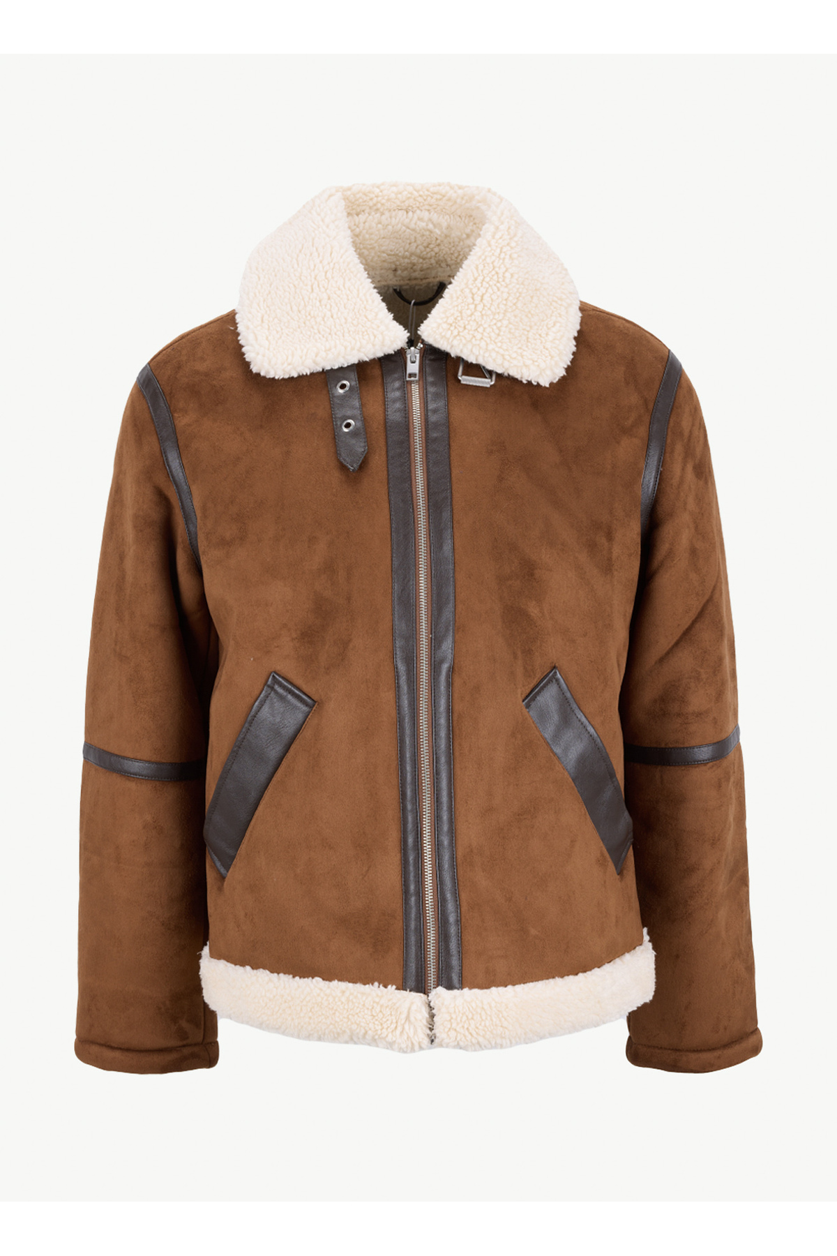 Jack & Jones Kahverengi Erkek Mont 12279379_JJCOLE AVIATOR JACKET görsel 6