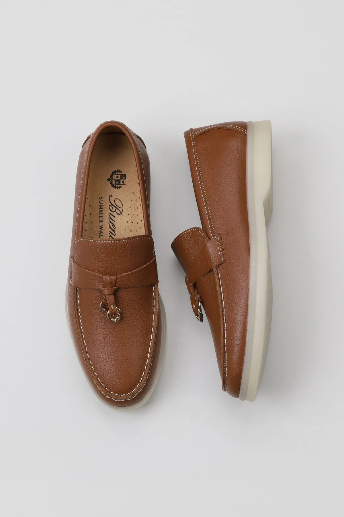 Tan Flotter Leather Women's Casual Shoes 05ws101