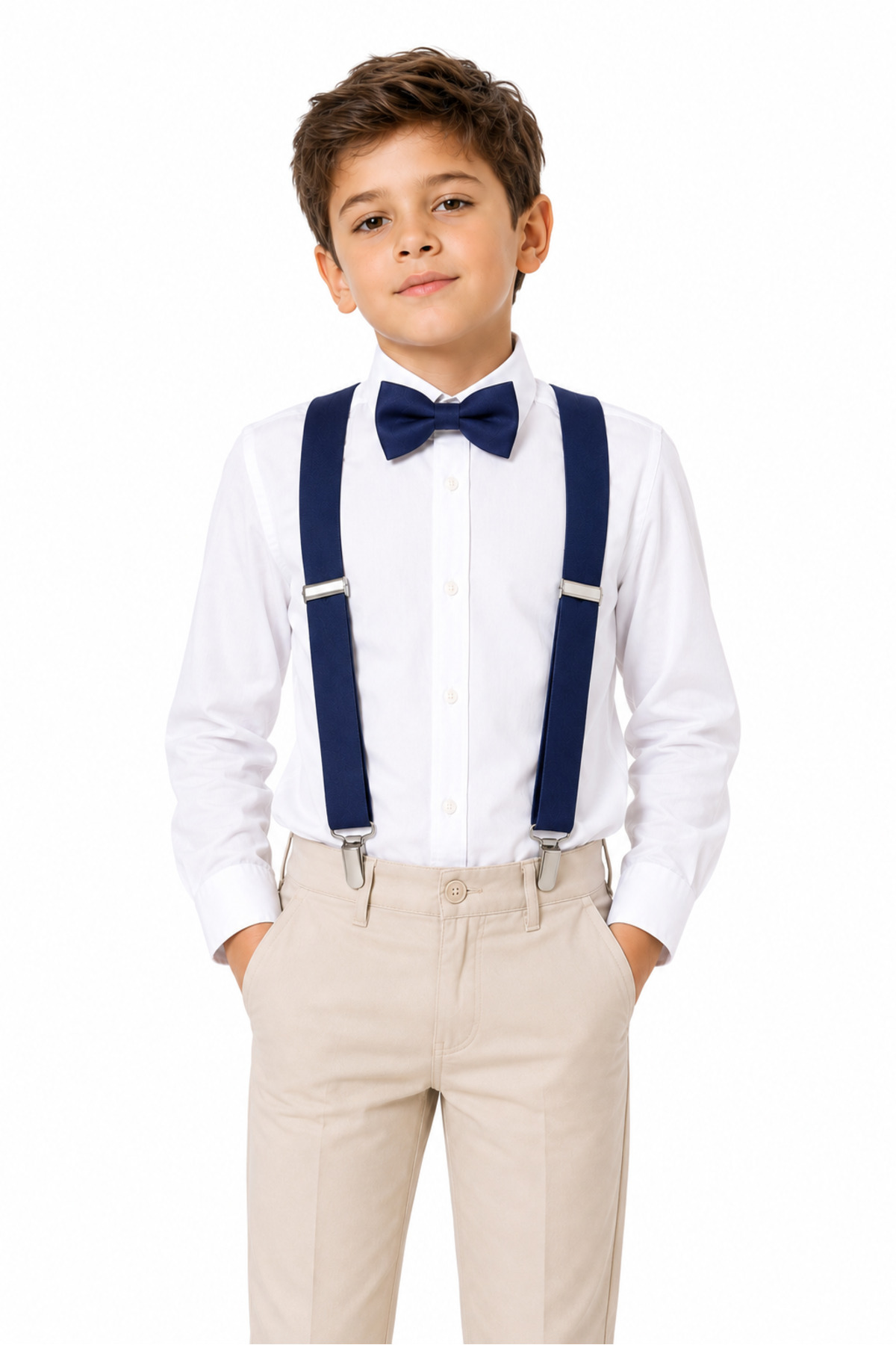 Children's Pants Strap and Bow Tie Set