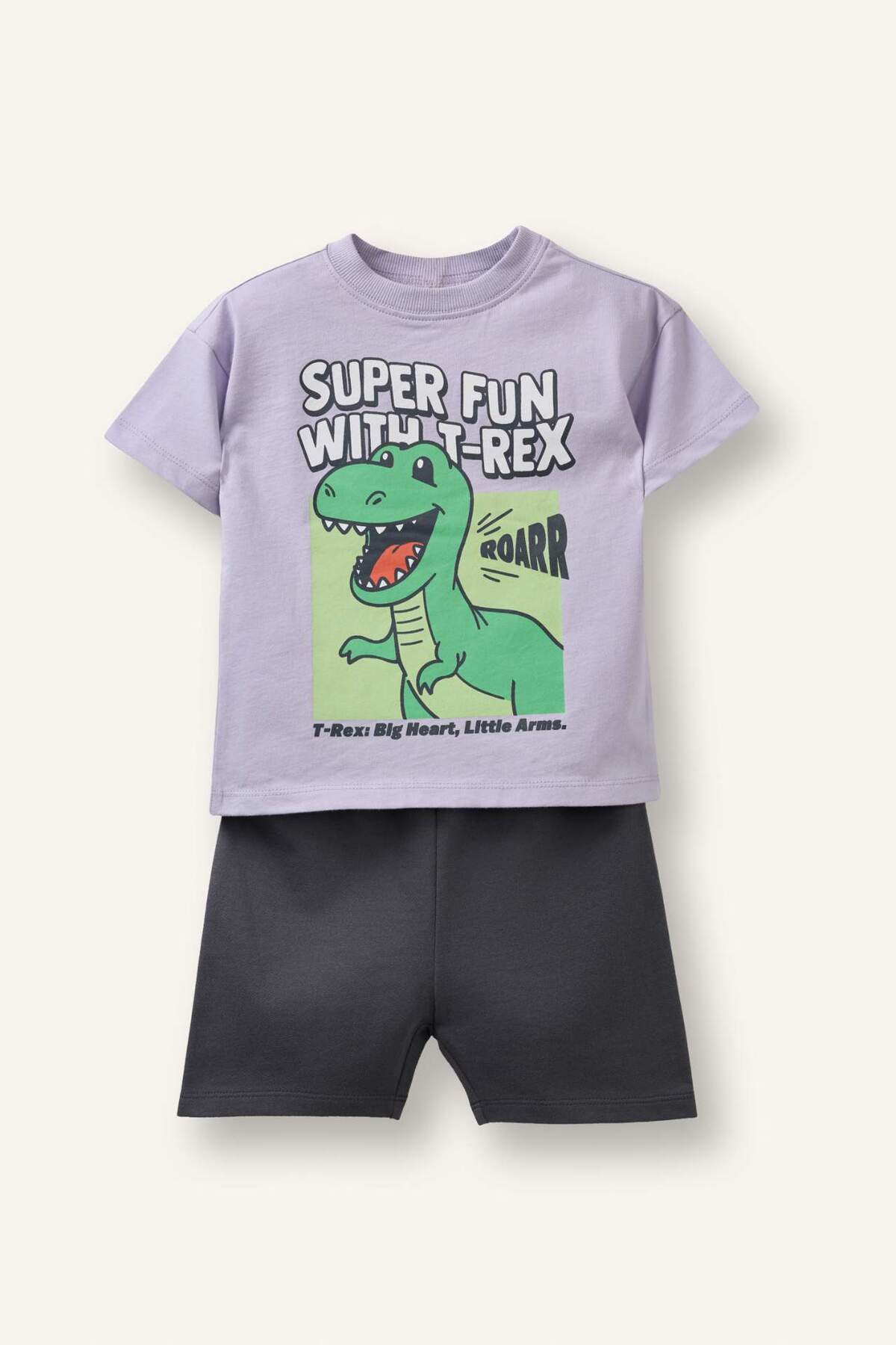 Defacto Dinosaur Printed 2-Piece Set for Baby Boy G8327A526Sm
