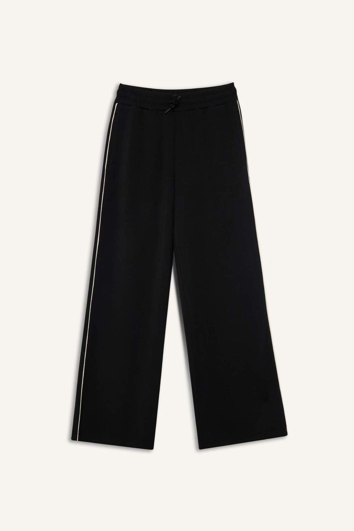 DeFacto Ultra Yumuşak Wide Leg Geniş Paça Standart Boy Modal Sporcu Pantolon D7128AX25SP görsel 5