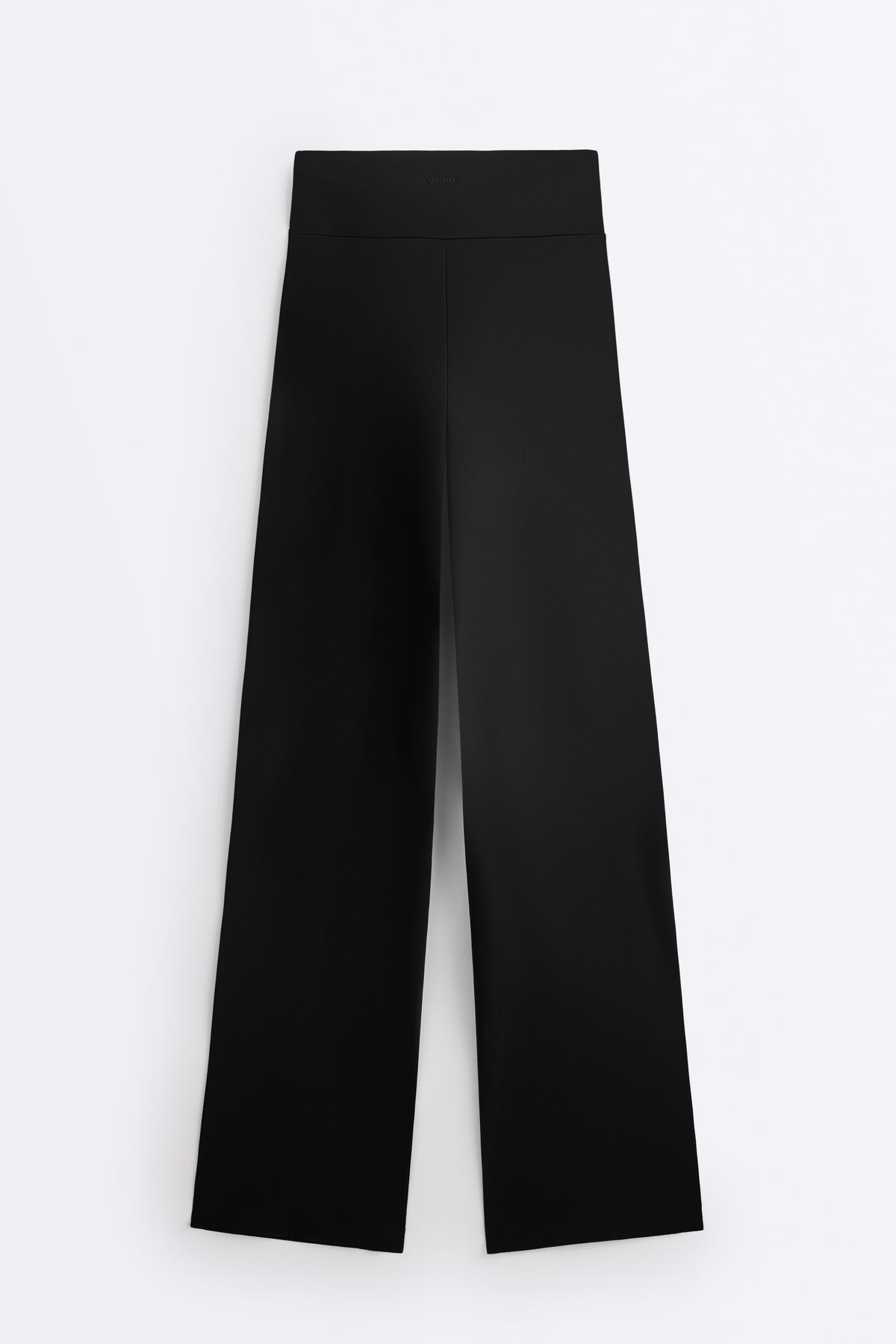 Oysho High rise Comfortlux düz kesim pantolon görsel 7