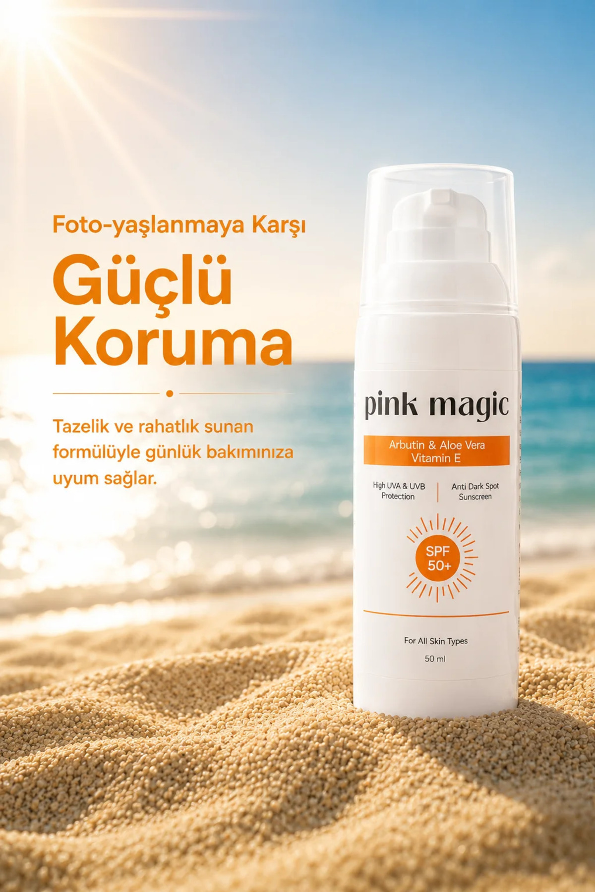 Leke Karşıtı & Aydınlatıcı Yüz Güneş Kremi / SPF 50+ — تصویر 8 از 9