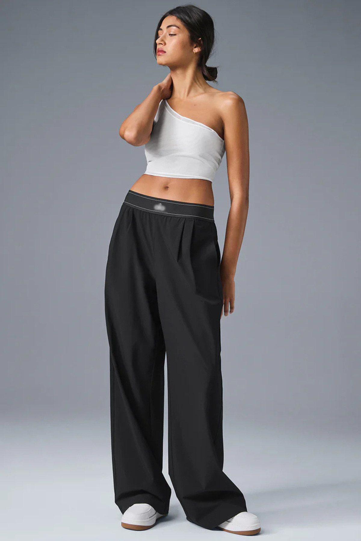 HepsitrentStore Basic Comfortable Fit Elastic Waist Daily Regular Trousers