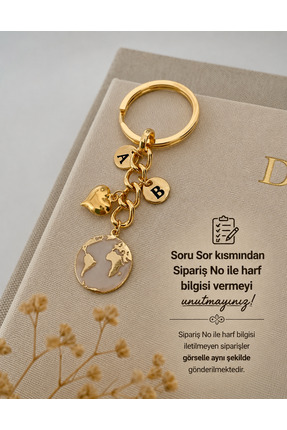 Elvia Atelier İki Harfli Dünya Anahtarlık (1 ADET)
