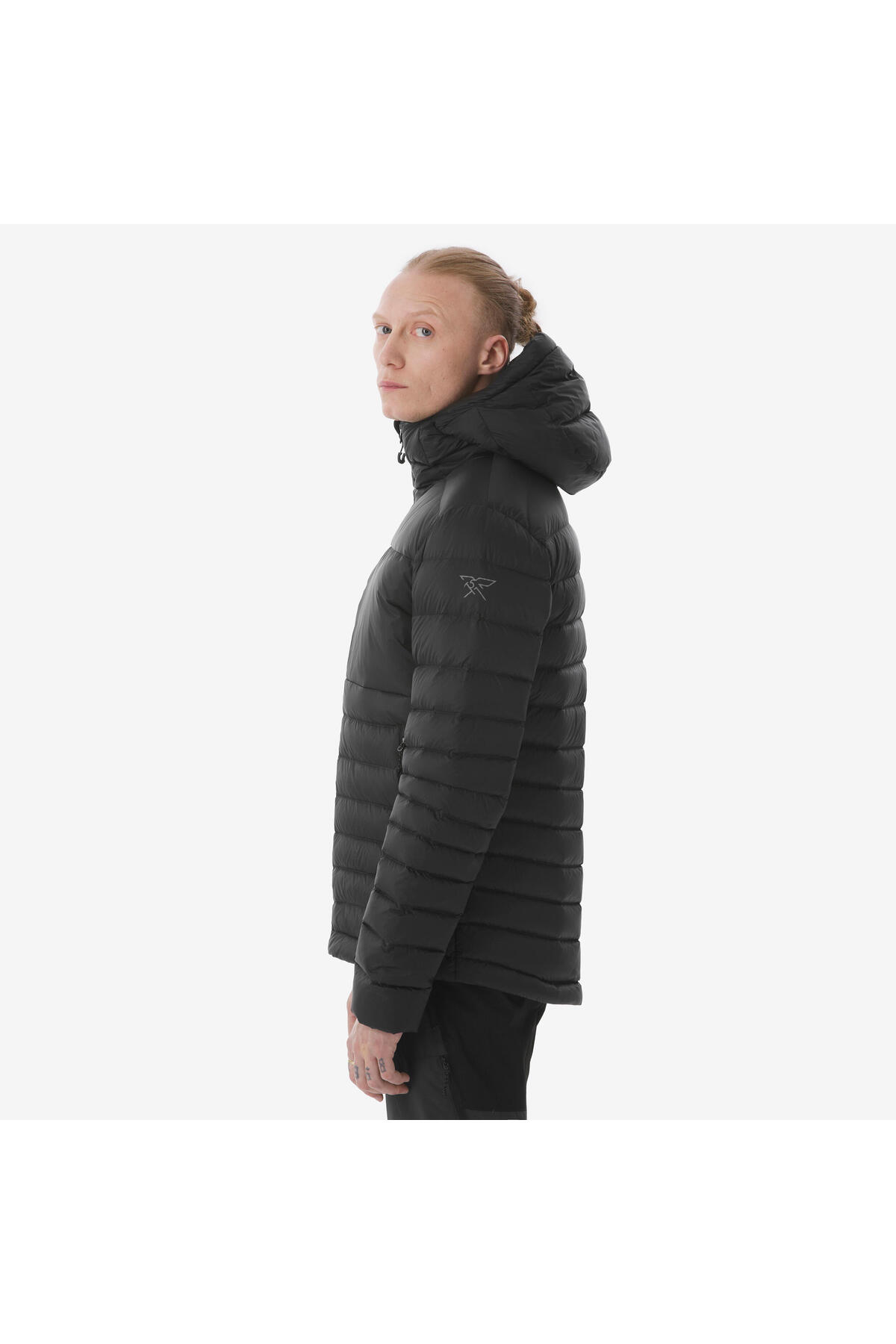 کاپشن پفی مردانه سایموند مدل Down Outdoor - کلاه دار - مشکی - MT500 - -10 °C — آبی 331150 — تصویر 5 از 8