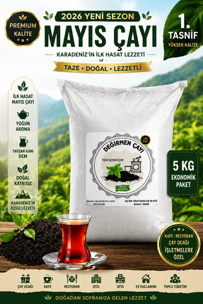 ÇAYLAR AVM Mayıs Çayı 2026 Üretimi 5 Kg Dökme Siyah Çay | Taze Karadeniz Çayı...