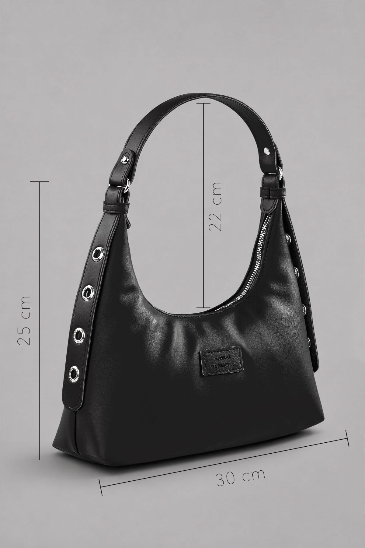 Housebags Kadın Siyah Baguette Çanta 205 görsel 5