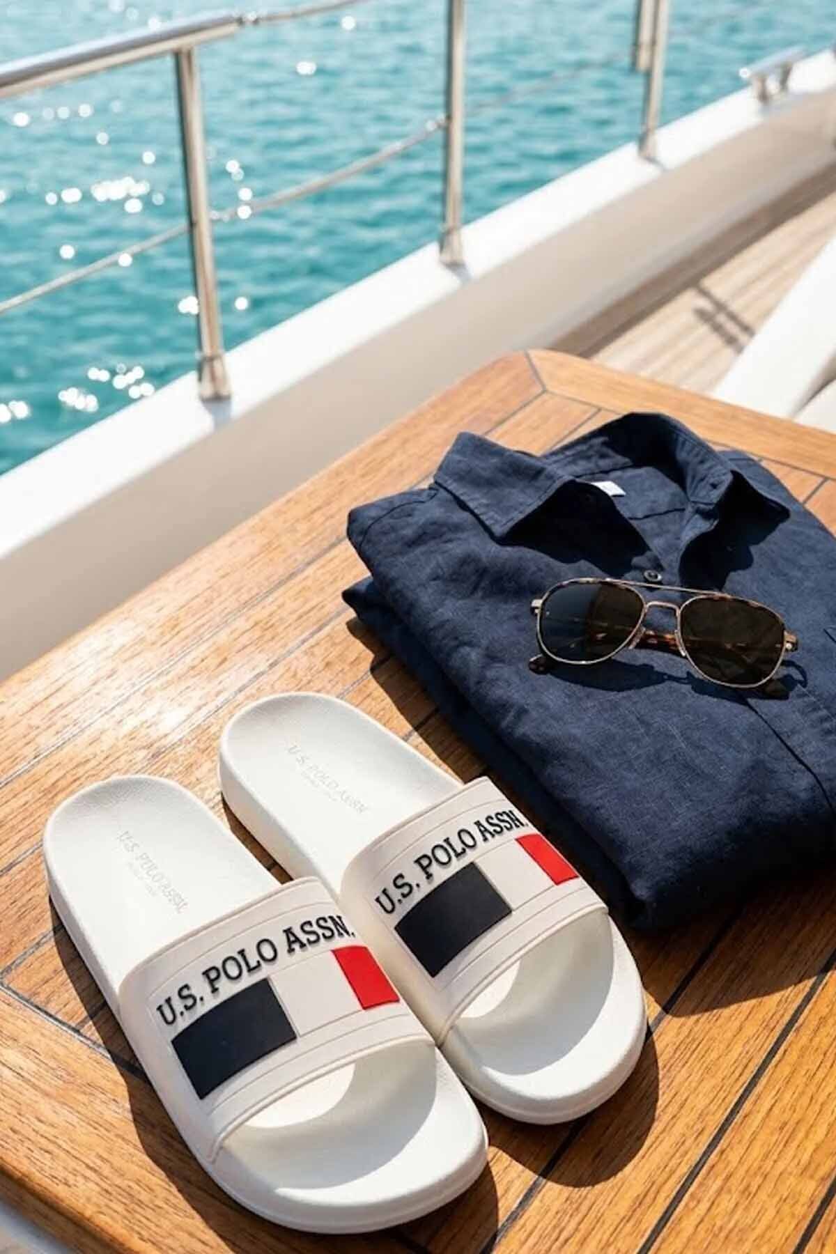 U.S. Polo Assn. U.S.Polo Assn. 3M Nico 3Fx Erkek Terliği 101373187 Beyaz görsel 3