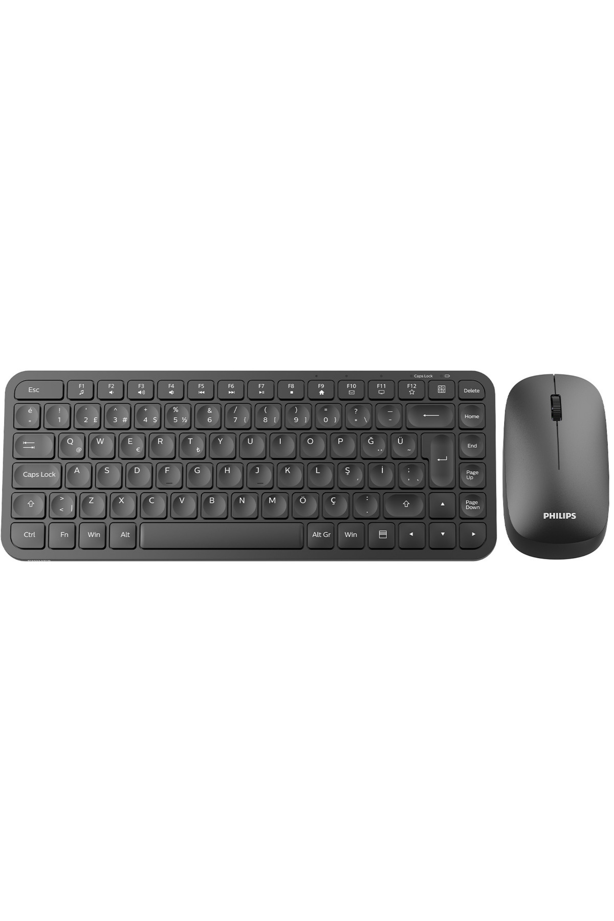 Spt6338 Wireless Set Turkish Q Keyboard And Mouse Set Wireless Keyboard Wireless Mouse Black