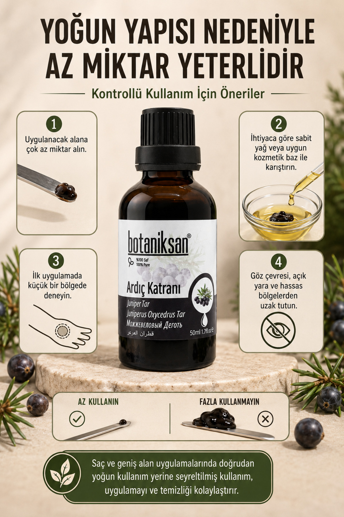 Ardıç Katranı 50 ml %100 Saf Doğal Katkısız Yoğun Kıvamlı — ARDIÇ KATRANI 50ML — تصویر 5 از 8