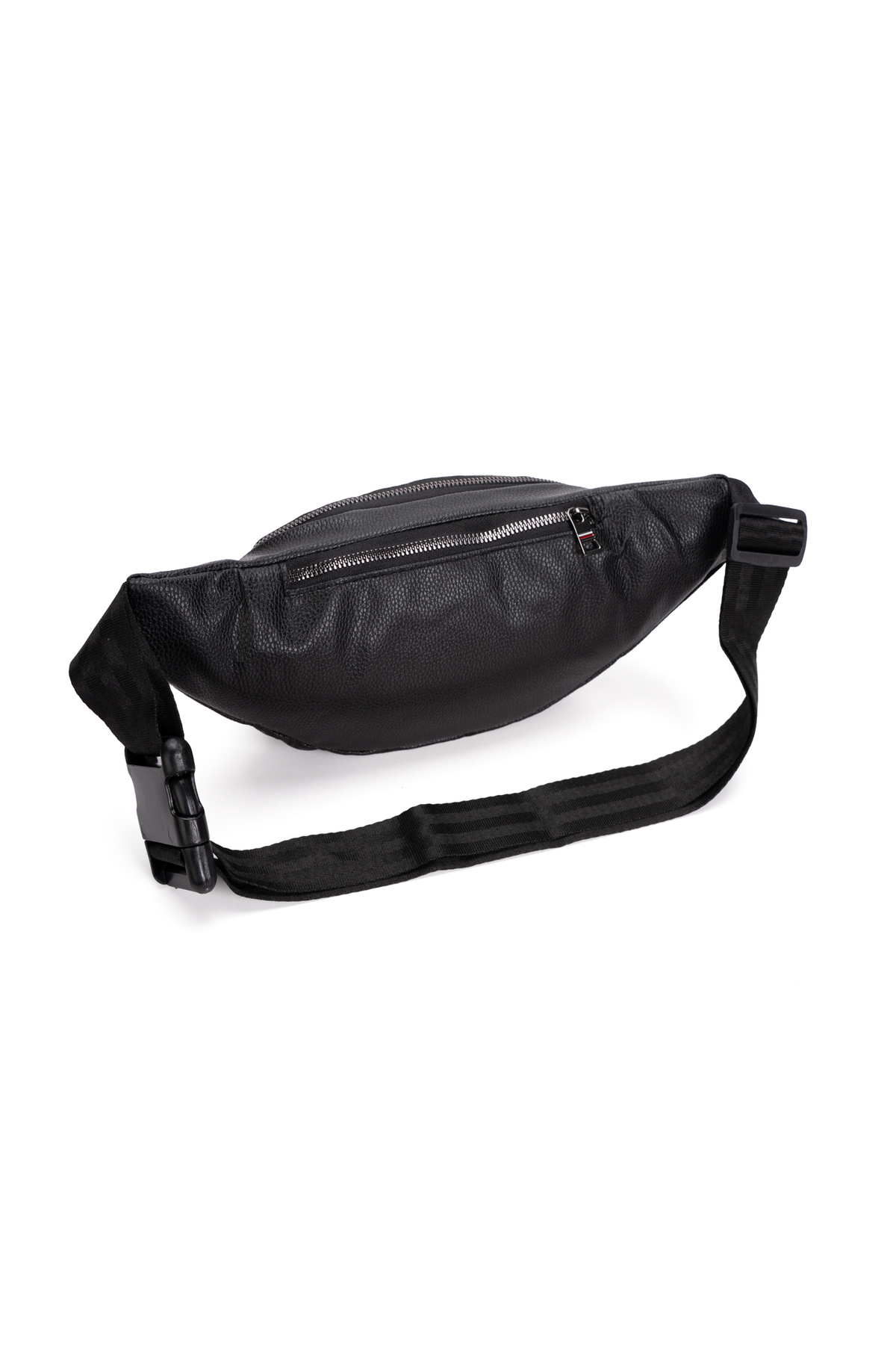 NEWISH POLO ACCESSORIES Unisex Siyah Suya Dayanıklı Suni Vegan Deri Kulaklık Girişli Bel Ve Omuz Çantası Freebag görsel 3