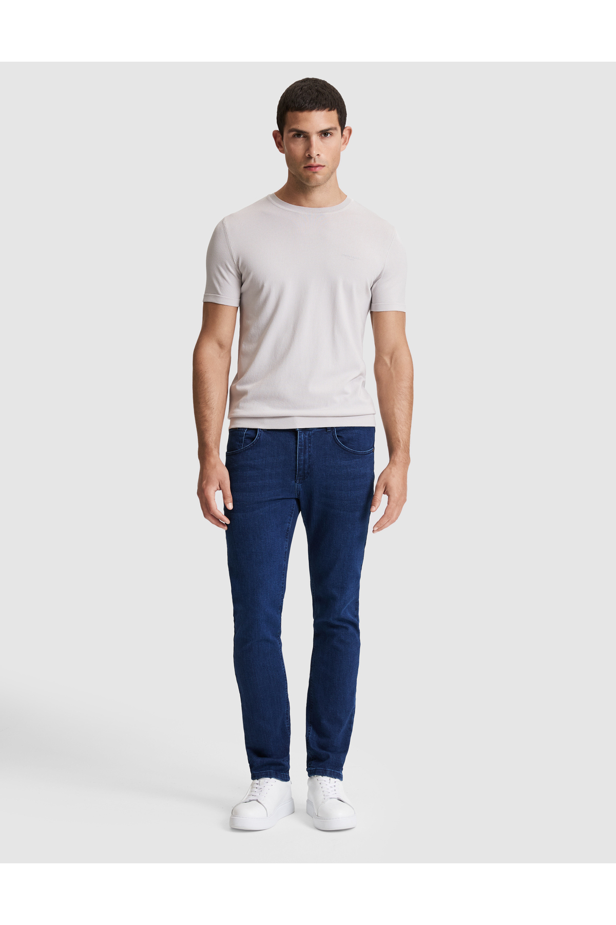 شلوار جین اسلیم فیت سرمه‌ای ۵۰۳۱۷۲۸۰-VR033 پیر کاردین شلوار جین Pierre Cardin