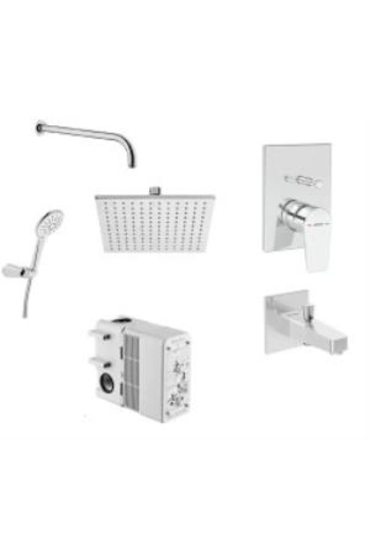 Ｒページ Artema VitrA Flow Square A49305 Ankastre Duş Seti, Krom - Fiyatı