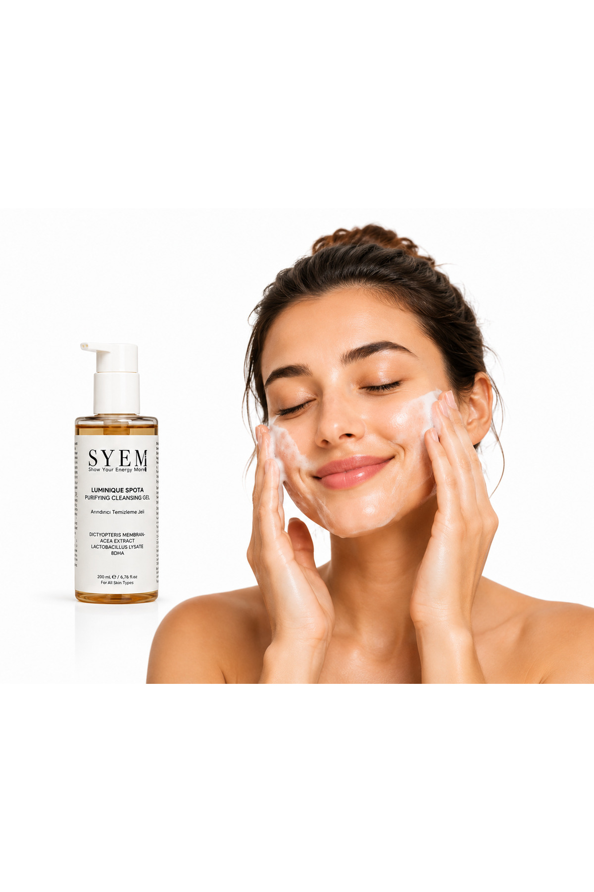 Luminque Spota Arındırıcı Yüz Temizleme Jeli - Leke Karşıtı & Arındırıcı Etki — SYEM008 — تصویر 4 از 5