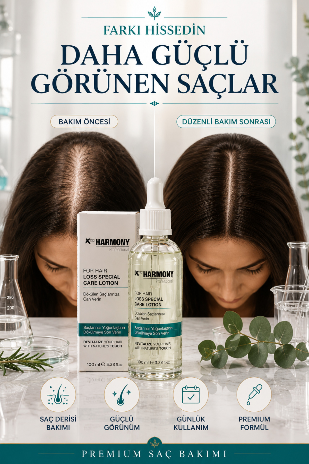 لوسیون مراقبت ویژه ریزش مو، سرم منتول، ۱۰۰ میلی لیتر — XPH-8682887911772 — تصویر 4 از 8