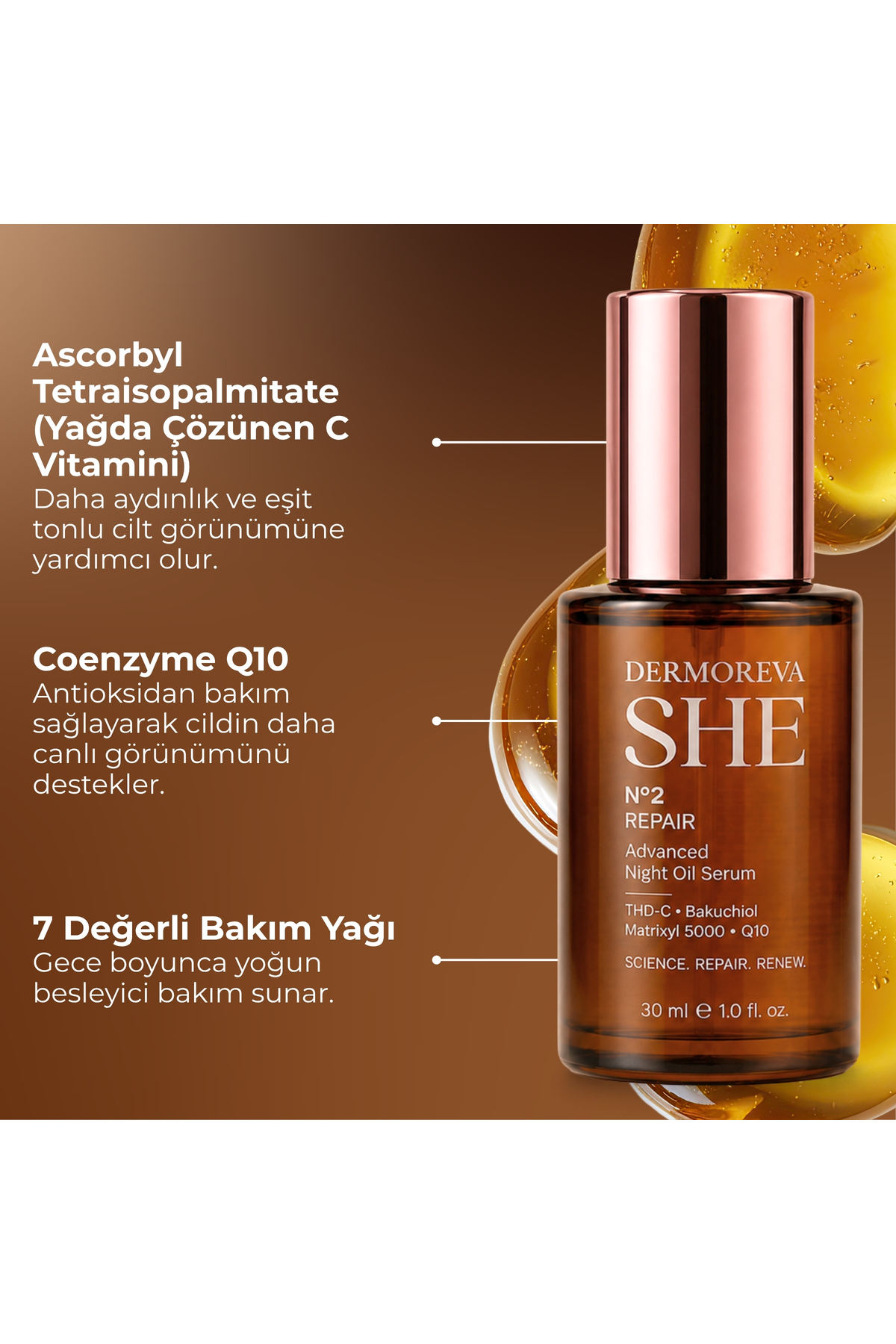 Dermoreva She No:2 Gece Peptit Serumu — dermoreva2gece — تصویر 5 از 9