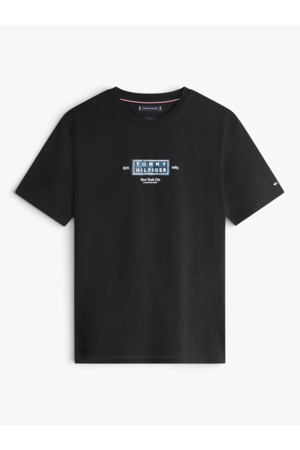 Tommy Hilfiger Heritage Label Tee Men's Black T-Shirt - Mw0Mw42392
