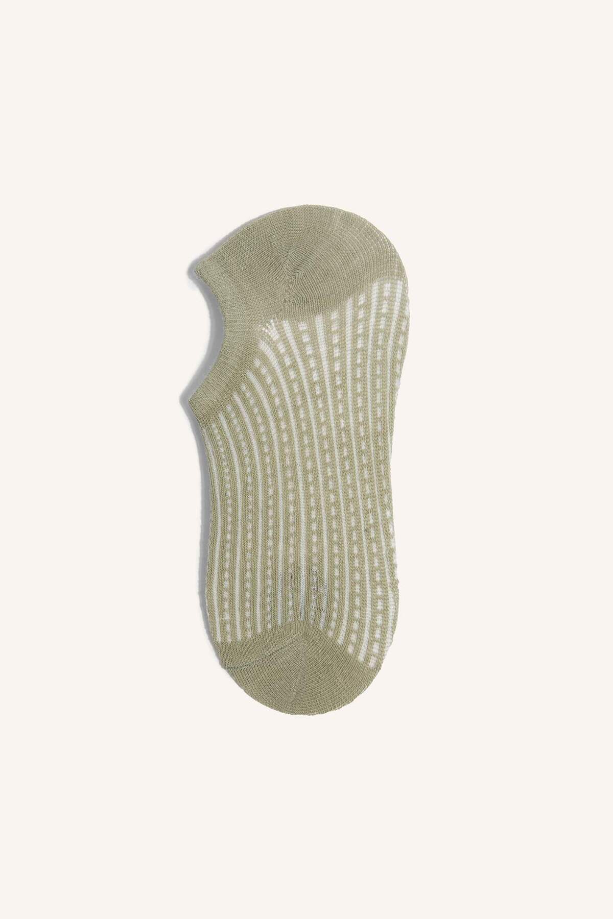 DeFacto Kadın Görünmez 3'lü Pamuklu Sneaker Çorap Z8628AZNS görsel 2
