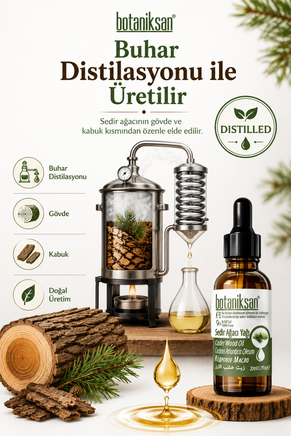 Sedir Ağacı Yağı 20ml — SEDİR AĞACI YAĞI 20ML — تصویر 3 از 8