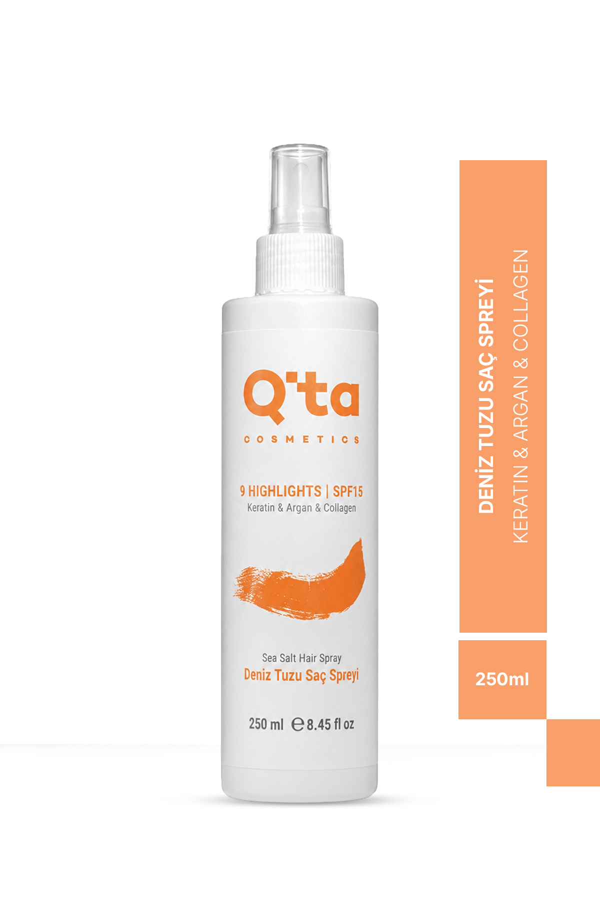 Qta Deniz Tuzu Saç Spreyi - Doğal Dalga Sağlayan Ve Hacim Veren Saç Spreyi - 250 ml — 8684962755097