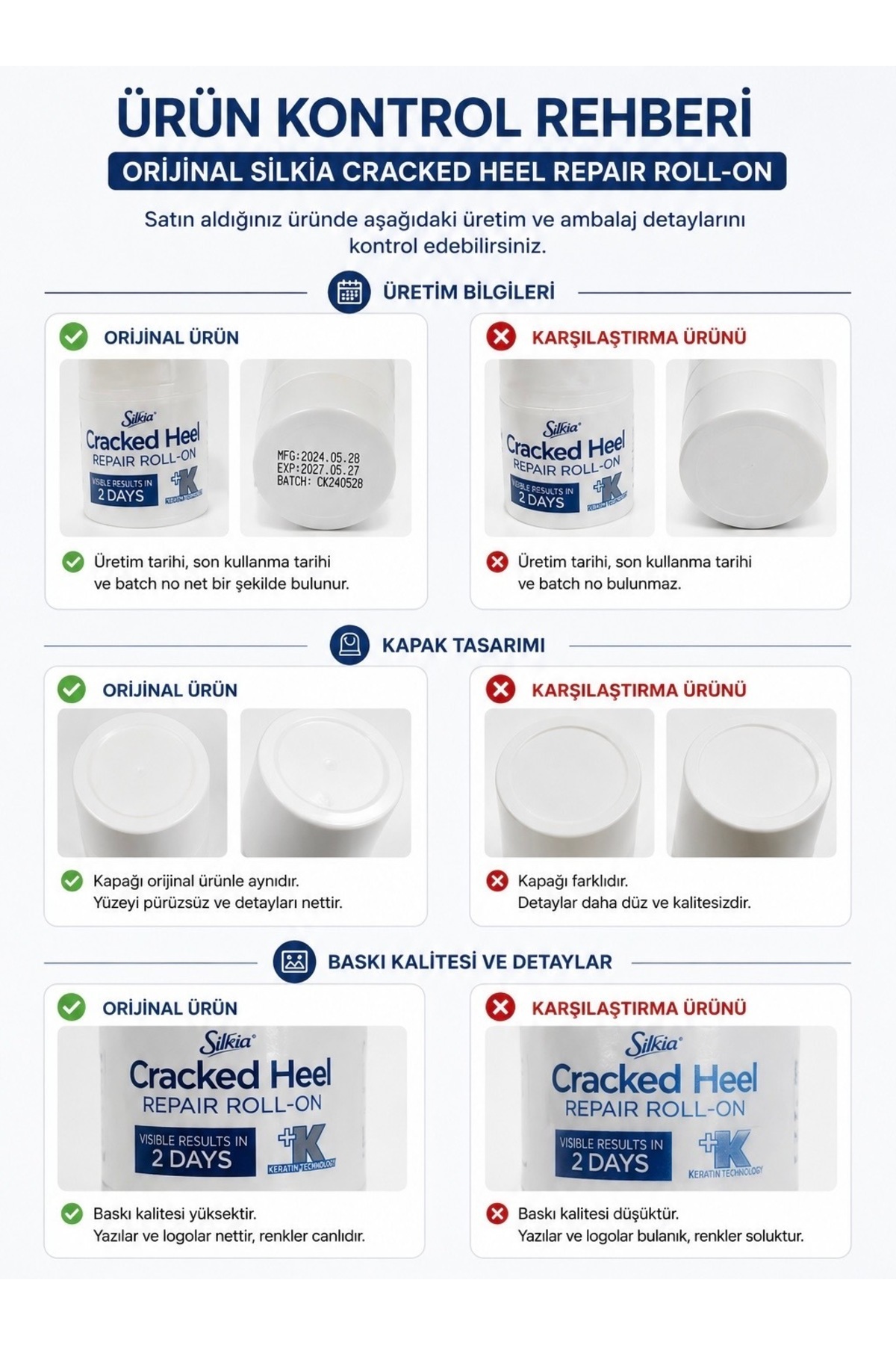 U.K Pedicare Çatlak Topuk Onarıcı Roll-On – 48 Saat Etkili Yoğun Bakım 50 ml — 5017371154725 — تصویر 3 از 9