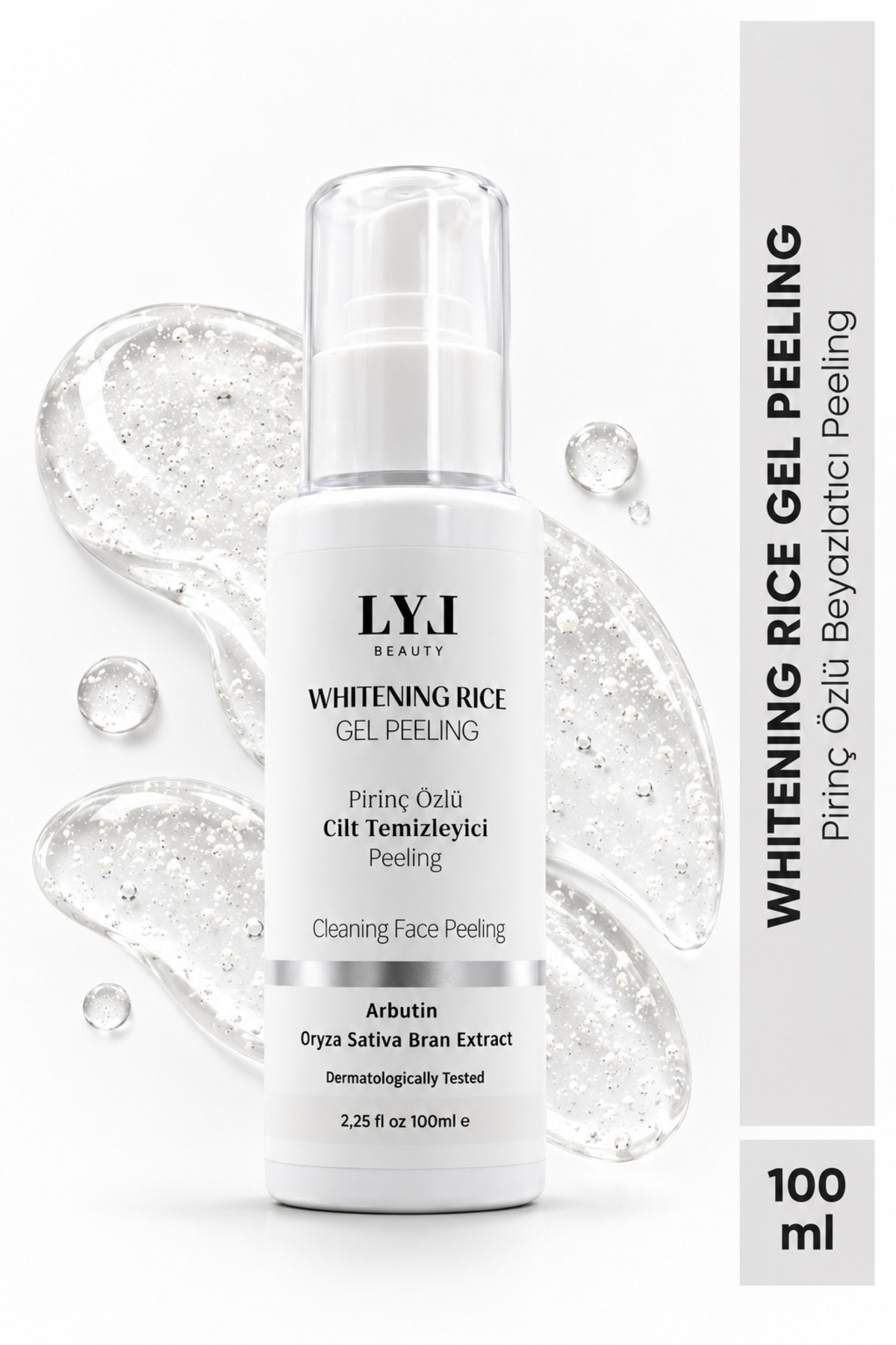 LYL BEAUTY Pirinç Özlü Beyazlatıcı ve Ölü Hücrelerden Arındırıcı Yüz-Vücut Peeling Jel — PEELİNG