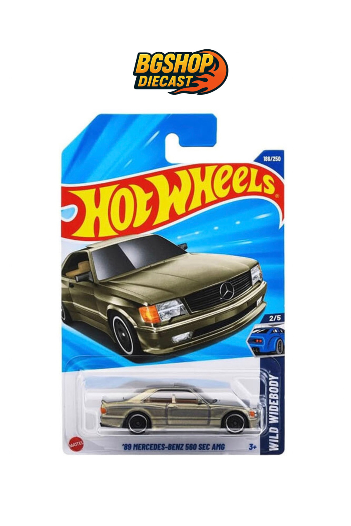 HOT WHEELS '89 Mercedes-Benz 560 Sec Amg Pearl Slate Grey - Yurt