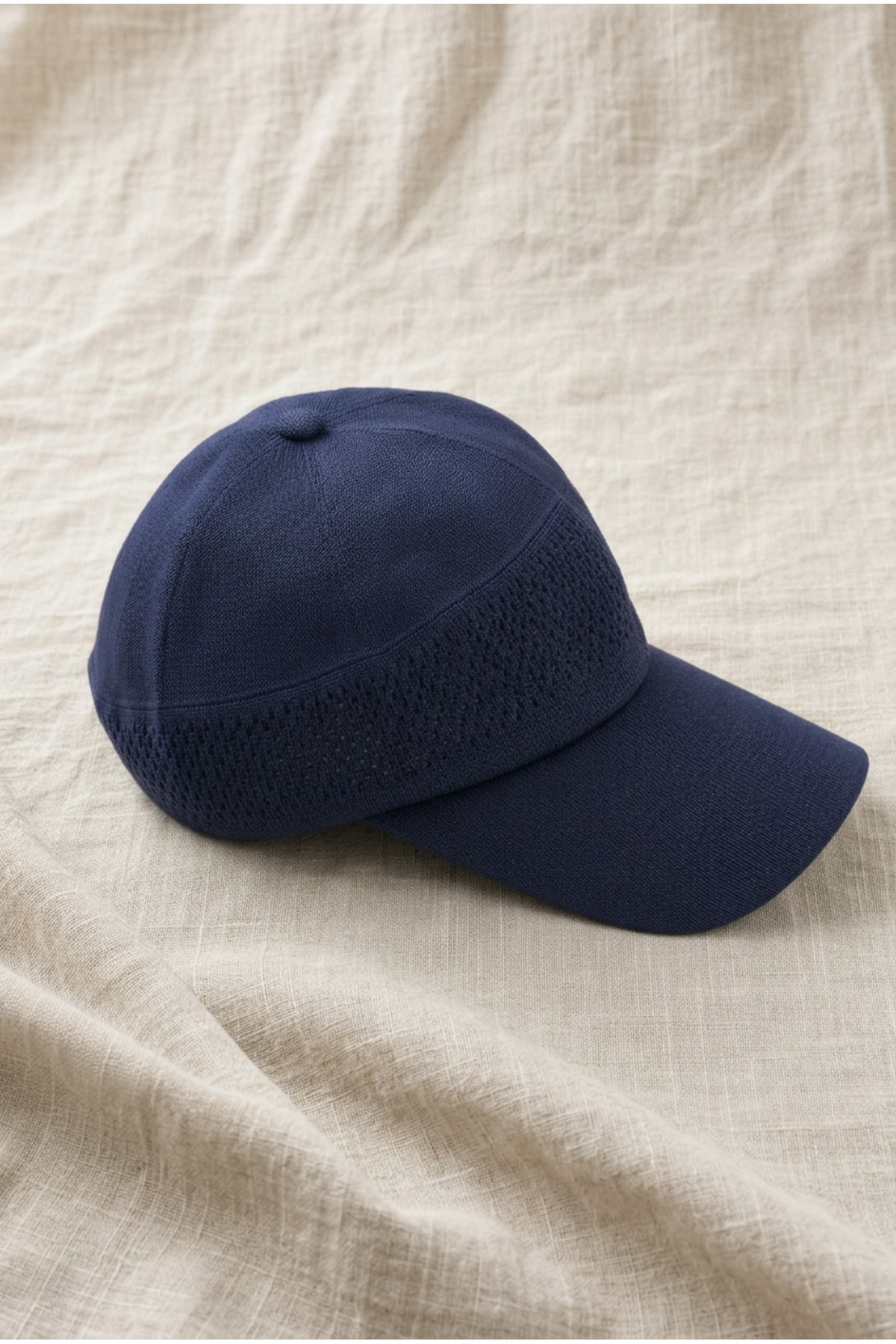 OnMyHead Unisex Spor Fileli Merserize Tenis Şapkası Yazlık Lacivert görsel 4