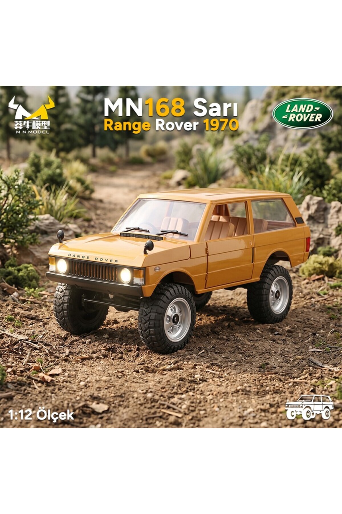 MN Model MN168 1/12 Range Rover Classic 1970 4WD Crawler Offroad