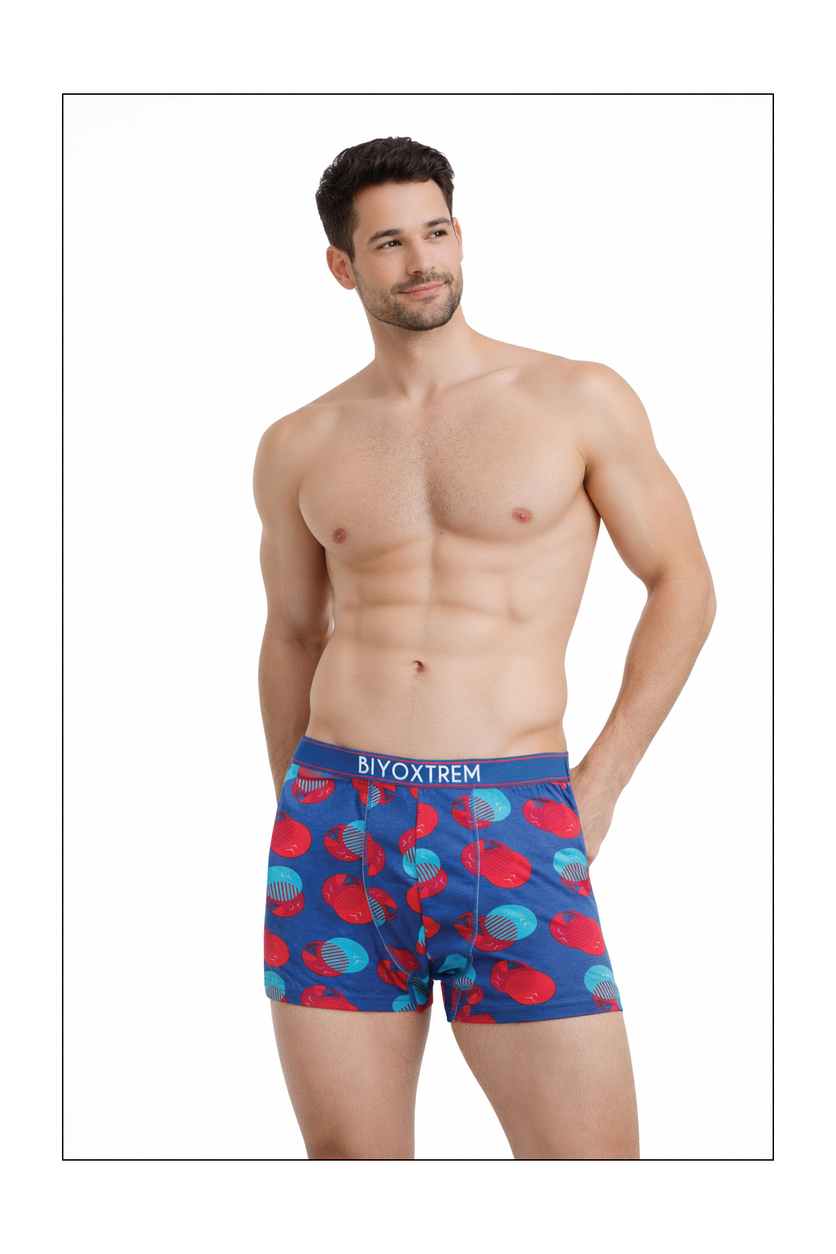 BİYO XTREME Erkek Desenli Boxer 5'li Paket Likralı görsel 4