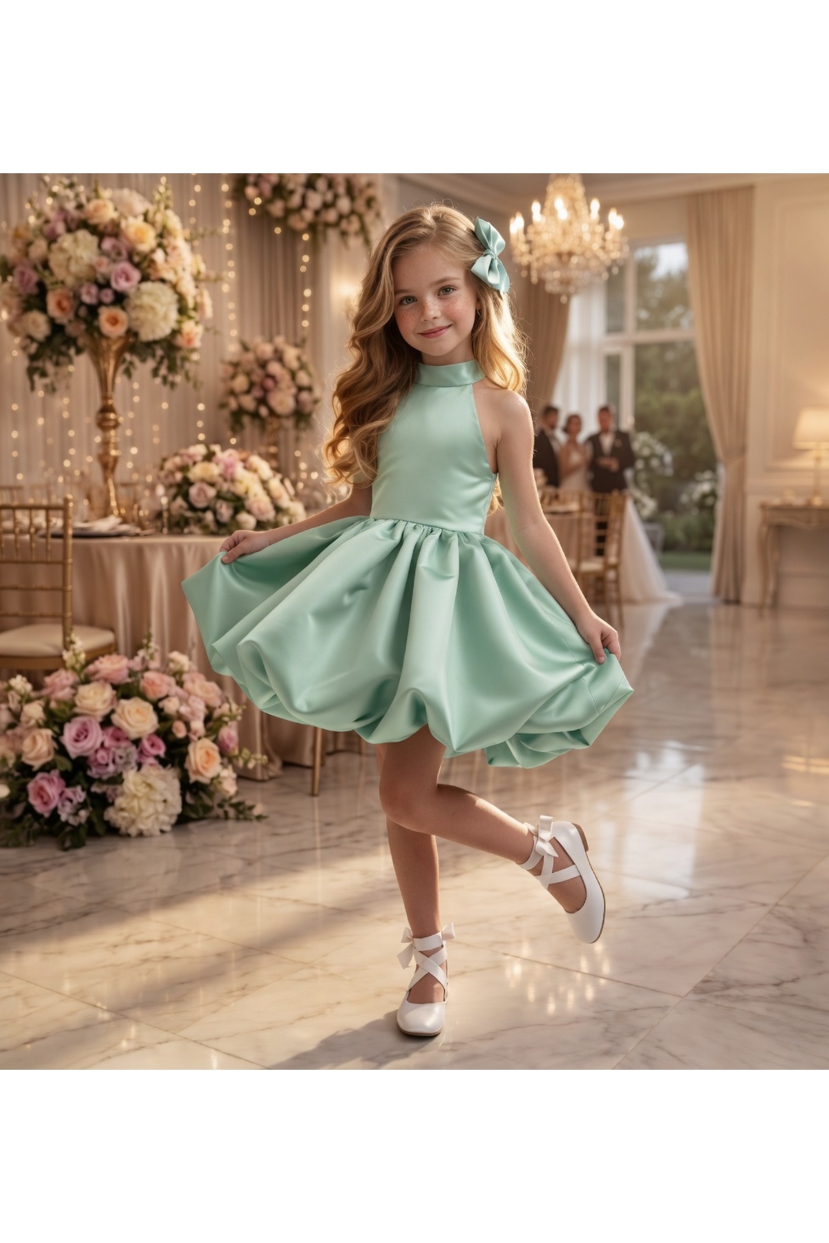 Luneria Dress Kız çocuk abiye mezuniyet elbisesi